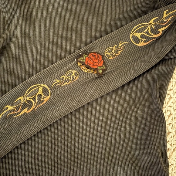 Forever 21 Charcoal Ribbed Knit Top - Picture 4 of 6